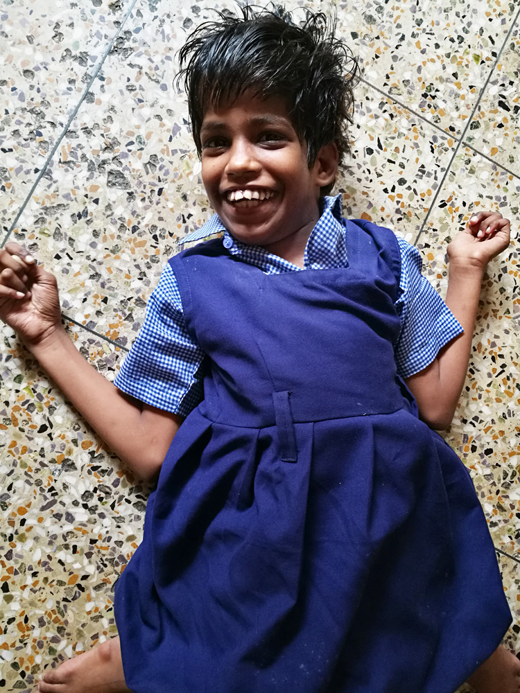 shuktara home for girls with disabilities - 2017 April - Guria in her uniform