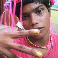 shuktara home for disabled girls - 2016 September - Tamina with floral headband