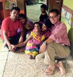 shuktara home for girls with disability - 2016 September - Pappu and Steven at Lula Bari