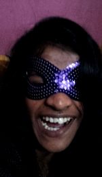 shuktara - Lali in sequin mask