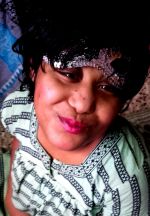 shuktara - Muniya in sequin mask