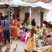 shuktara home for young people with disabilities - Sara Hannay photography - Saraswati Puja 2017